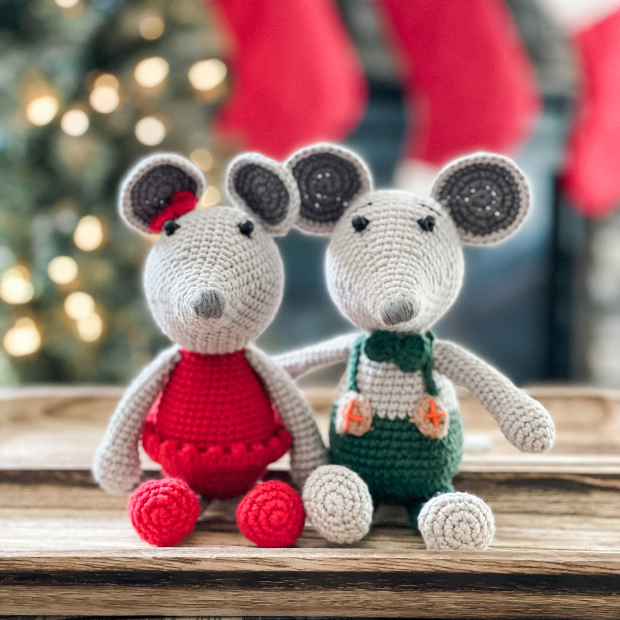 Amigurumi Christmas Mouse