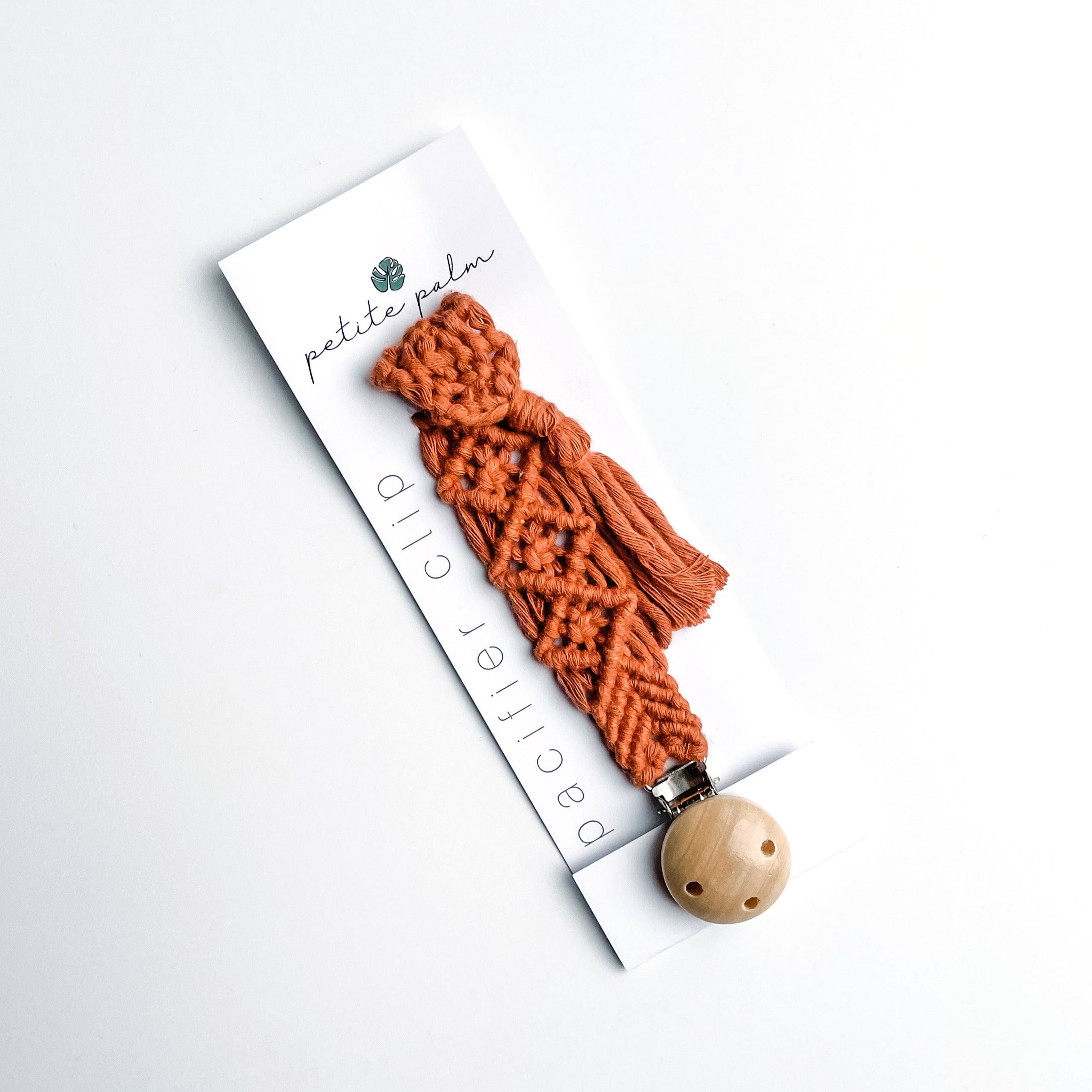 Macrame Pacifier Clip - FMSCMarketplace.org
