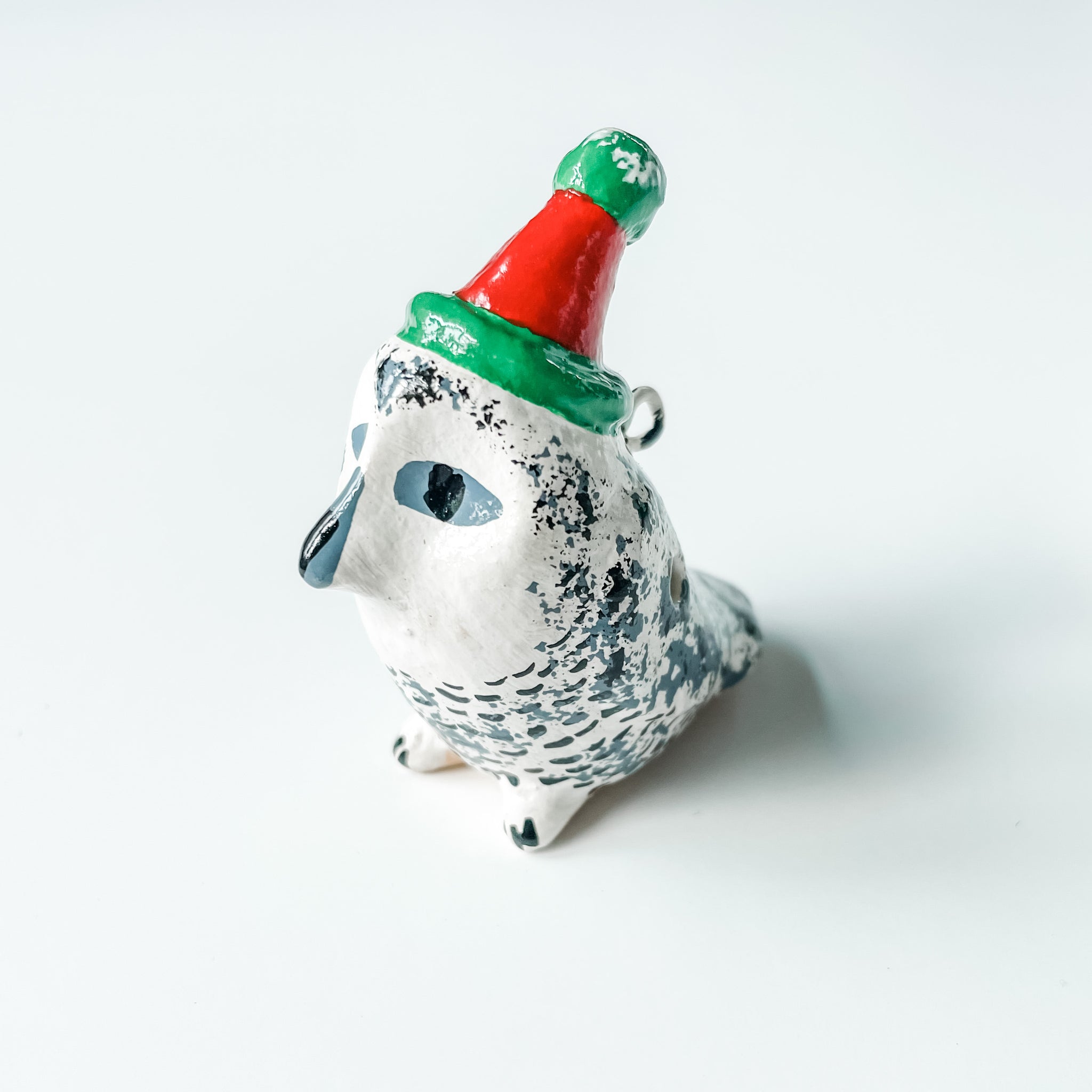 Mini Snowy Owl Whistle Ornament - FMSCMarketplace.org