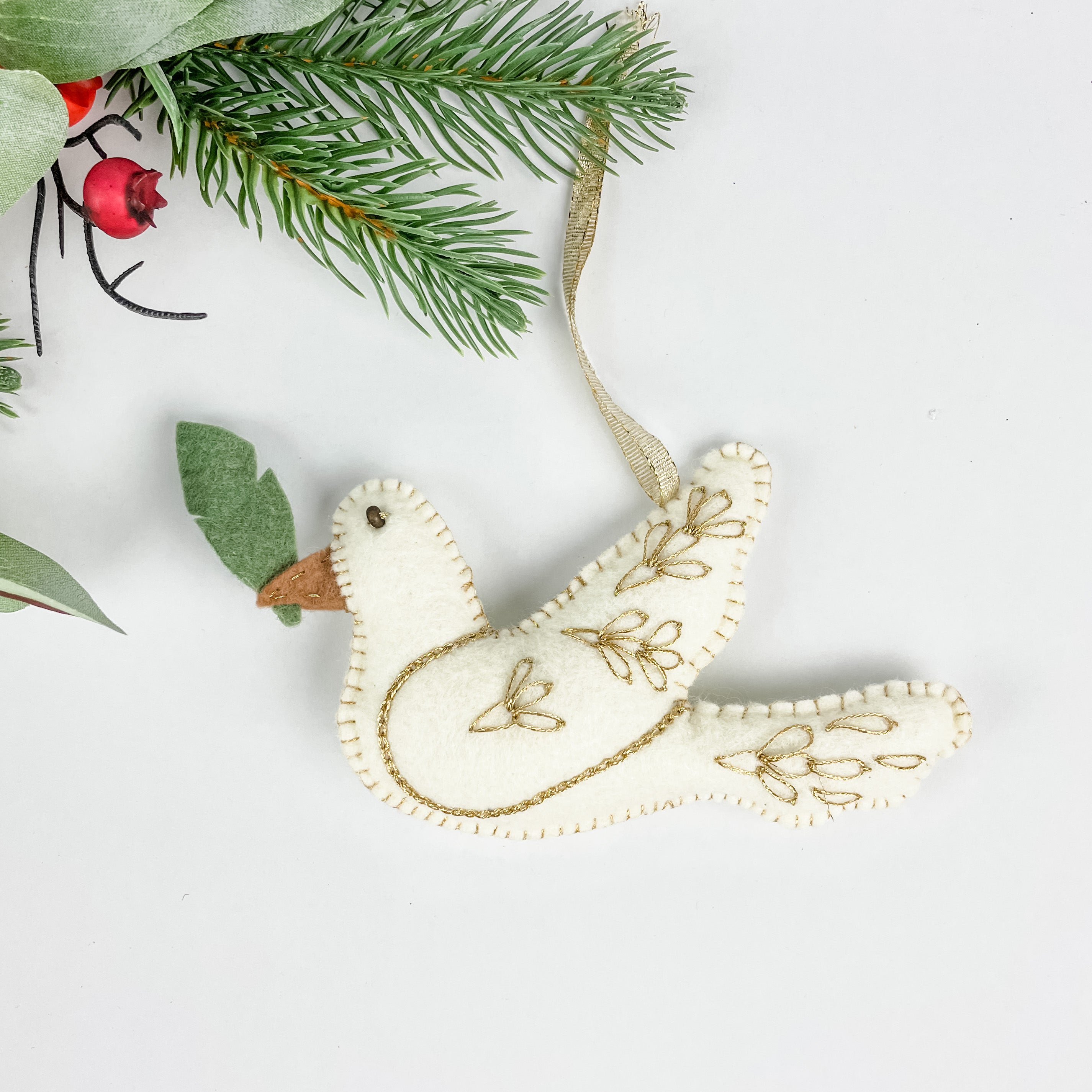 Felt Dove Ornament - FMSCMarketplace.org