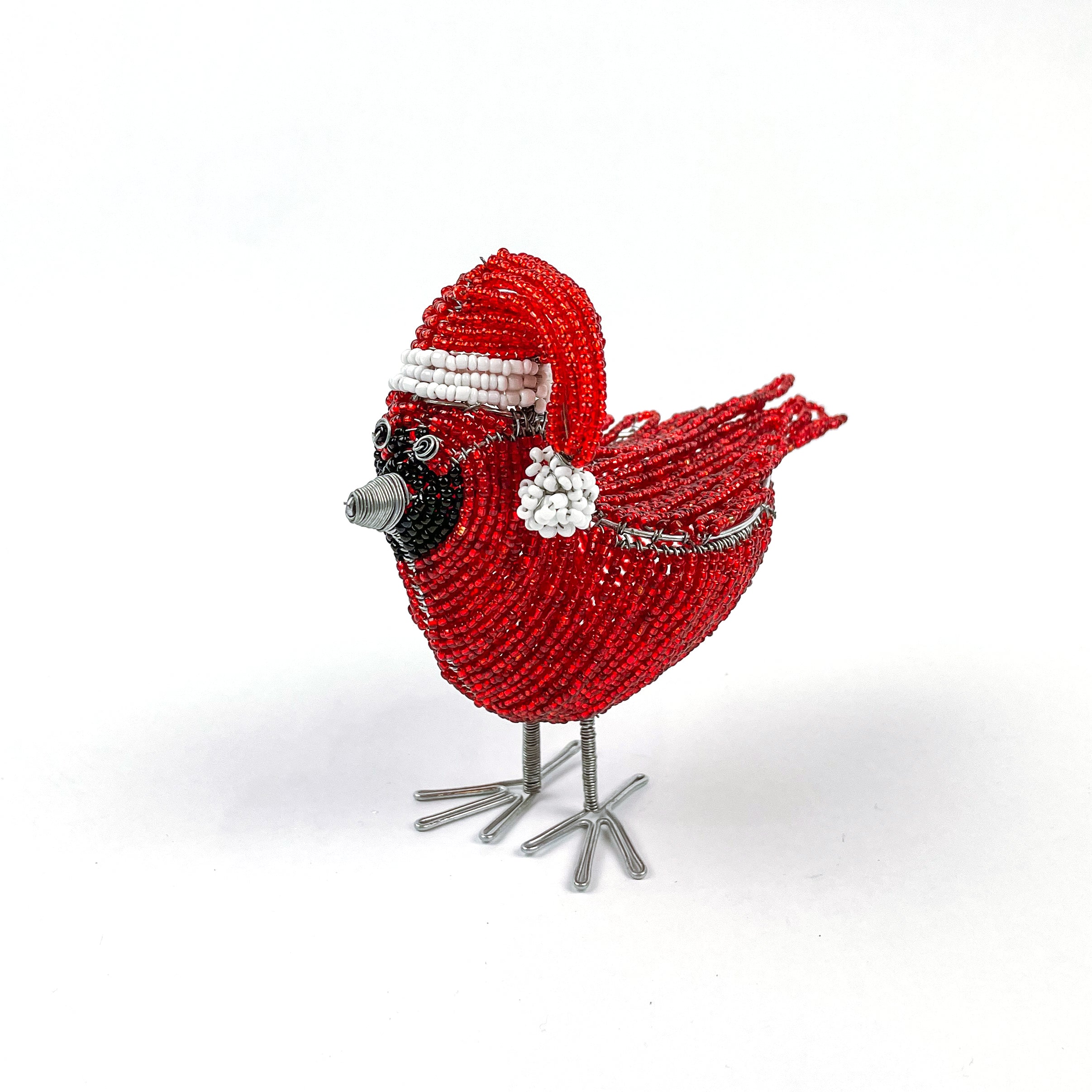 Beaded Cardinal with Slouch Toque - FMSCMarketplace.org