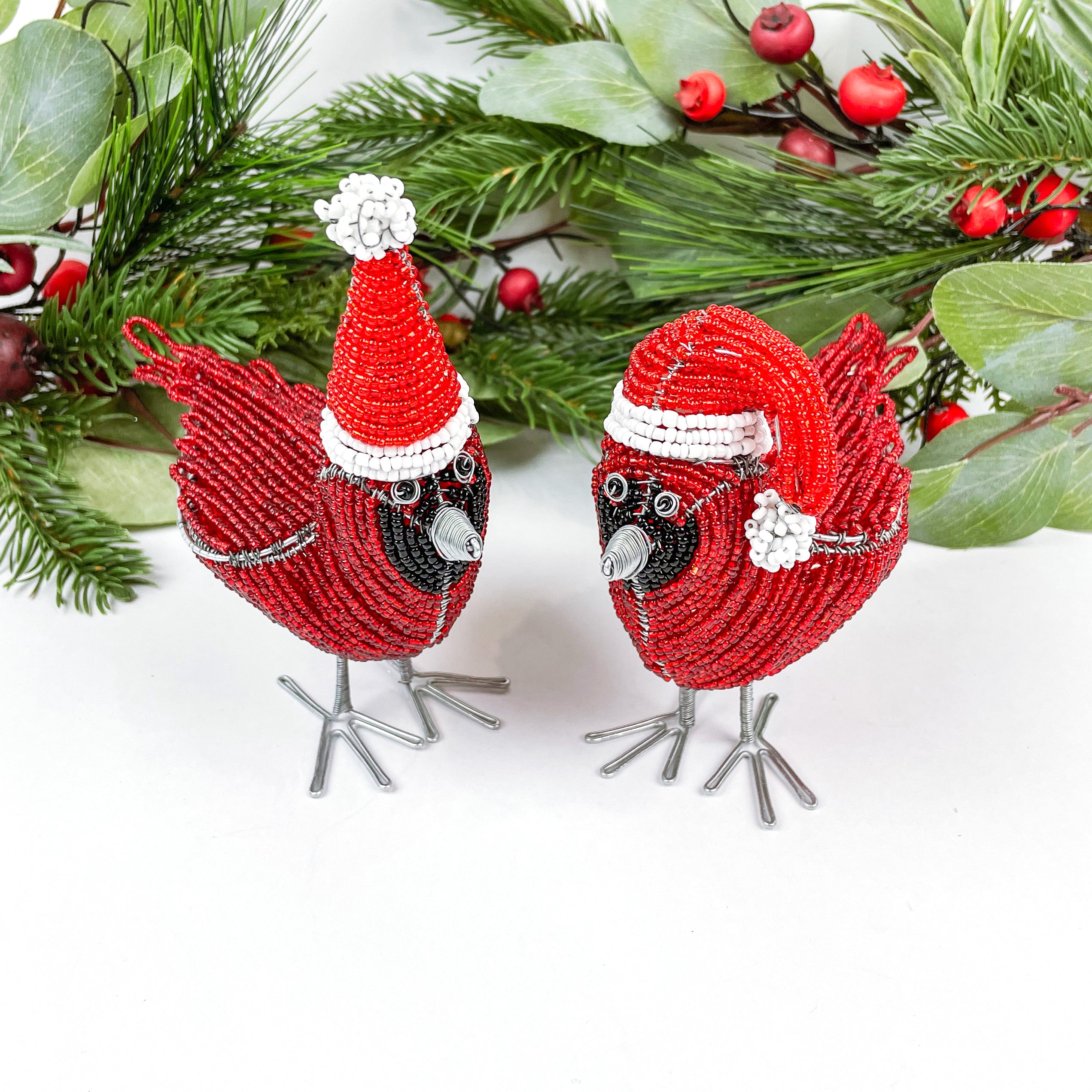 Beaded Cardinal with Slouch Toque - FMSCMarketplace.org