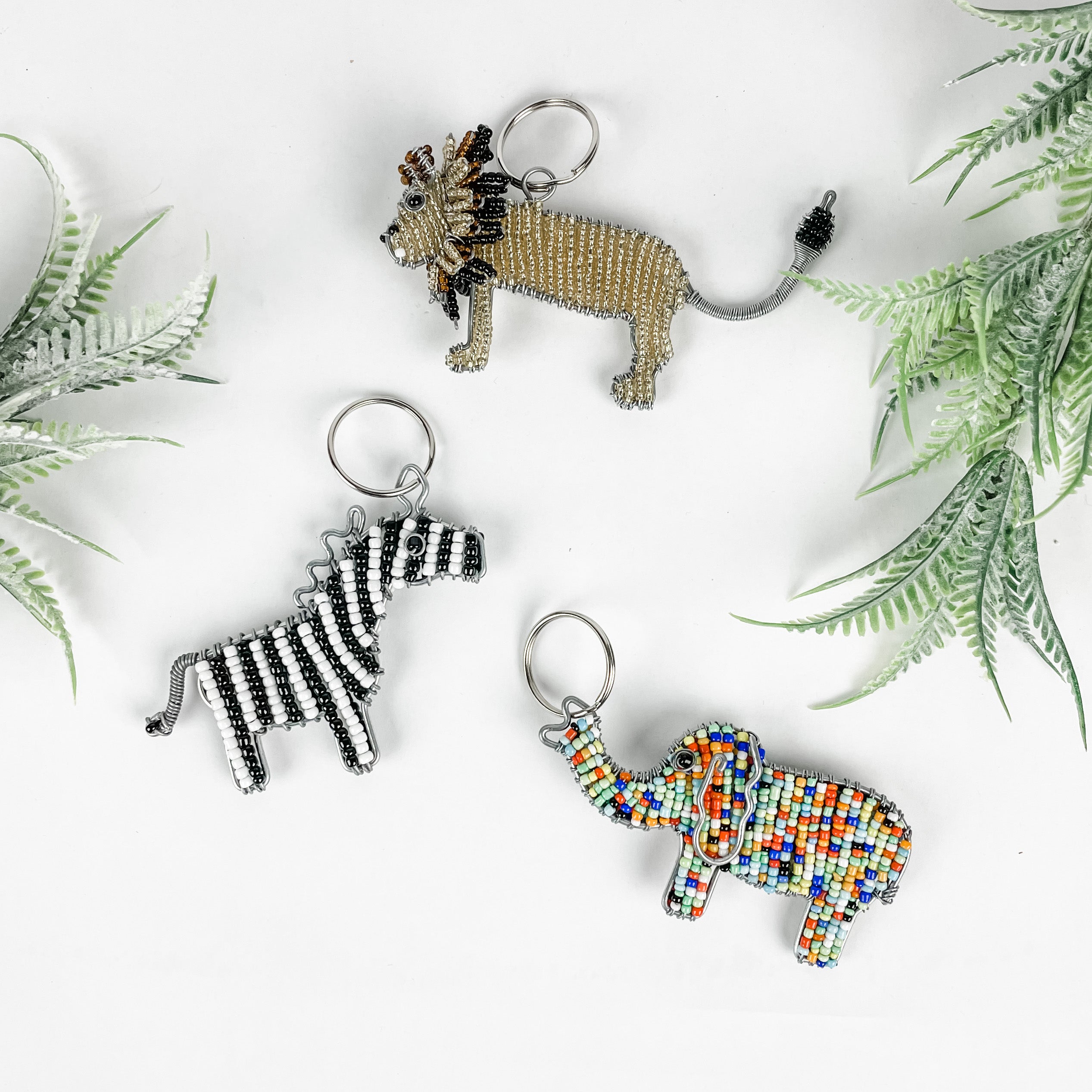 Beaded Keychains - African Animal Collection - FMSCMarketplace.org