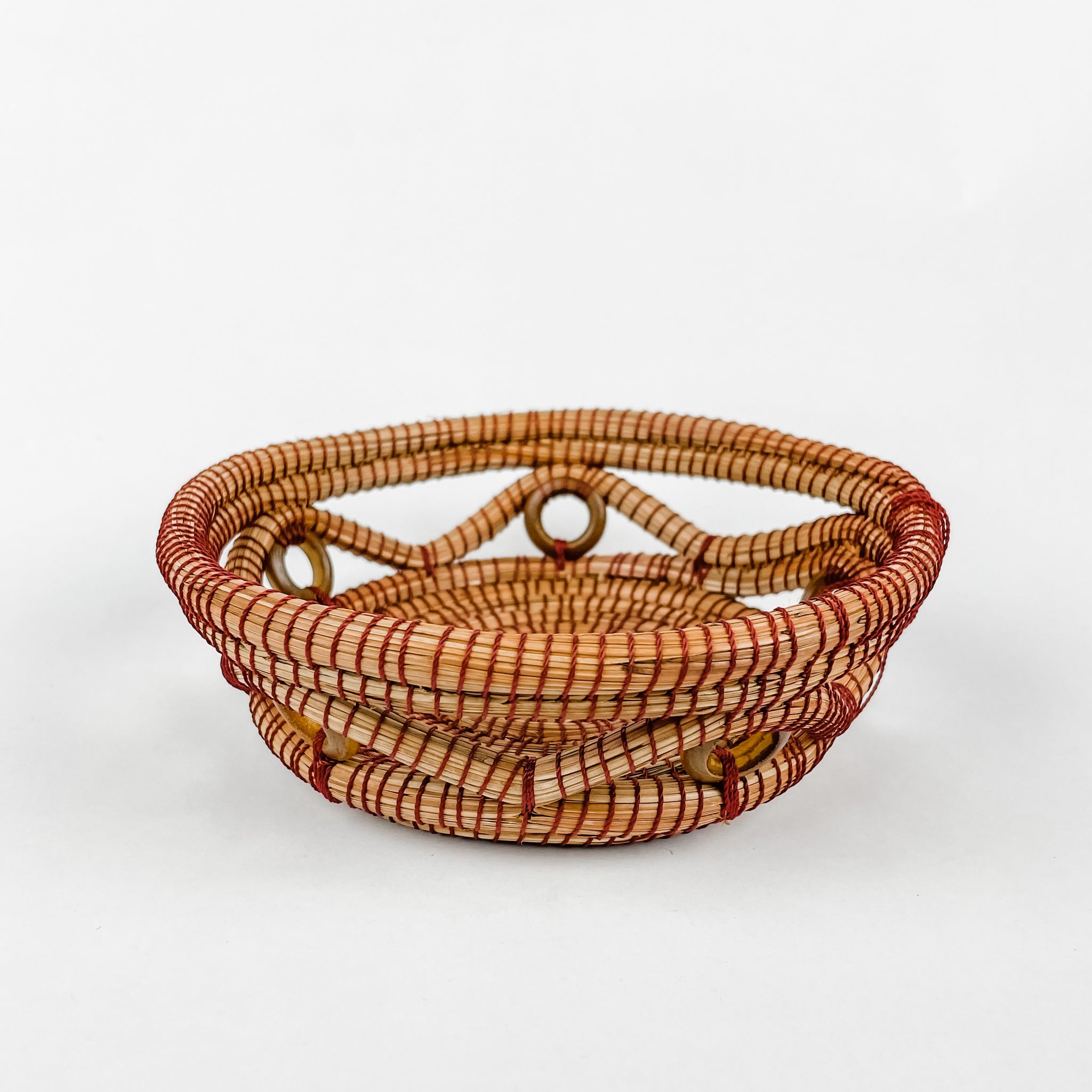 Pine Needle Basket, Small Ring