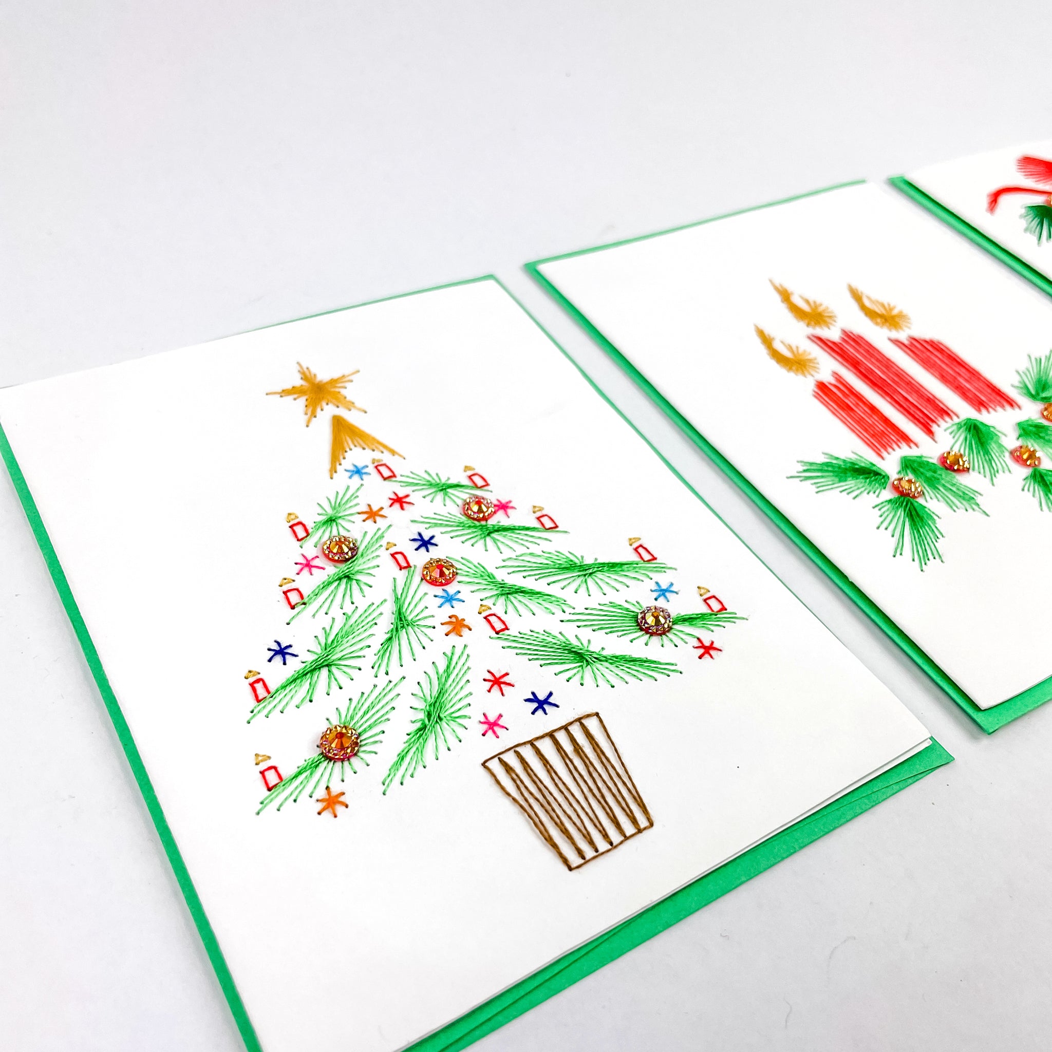 Stitched Christmas Tree Card - FMSCMarketplace.org