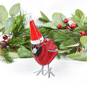 Beaded Cardinal with Straight Toque - FMSCMarketplace.org