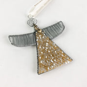 Gold Beaded Angel Ornament - FMSCMarketplace.org