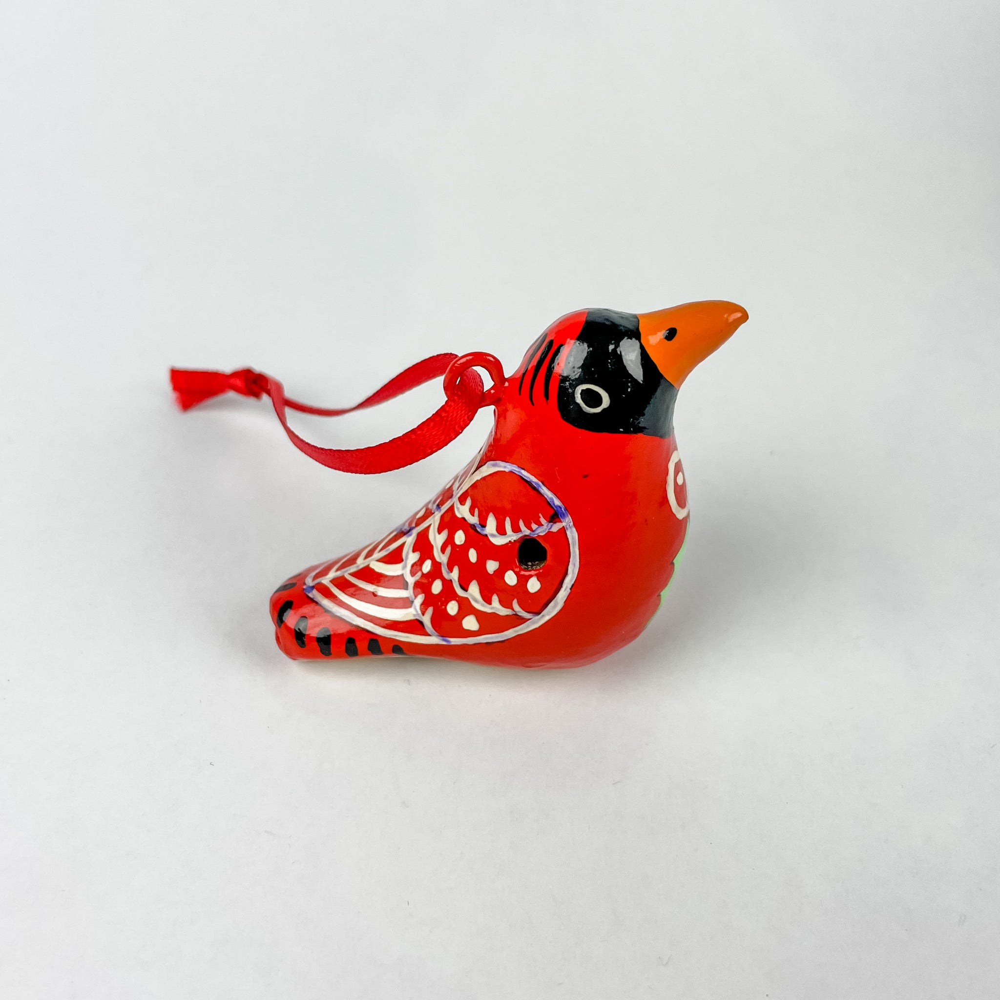 Mini Cardinal Whistle Ornament