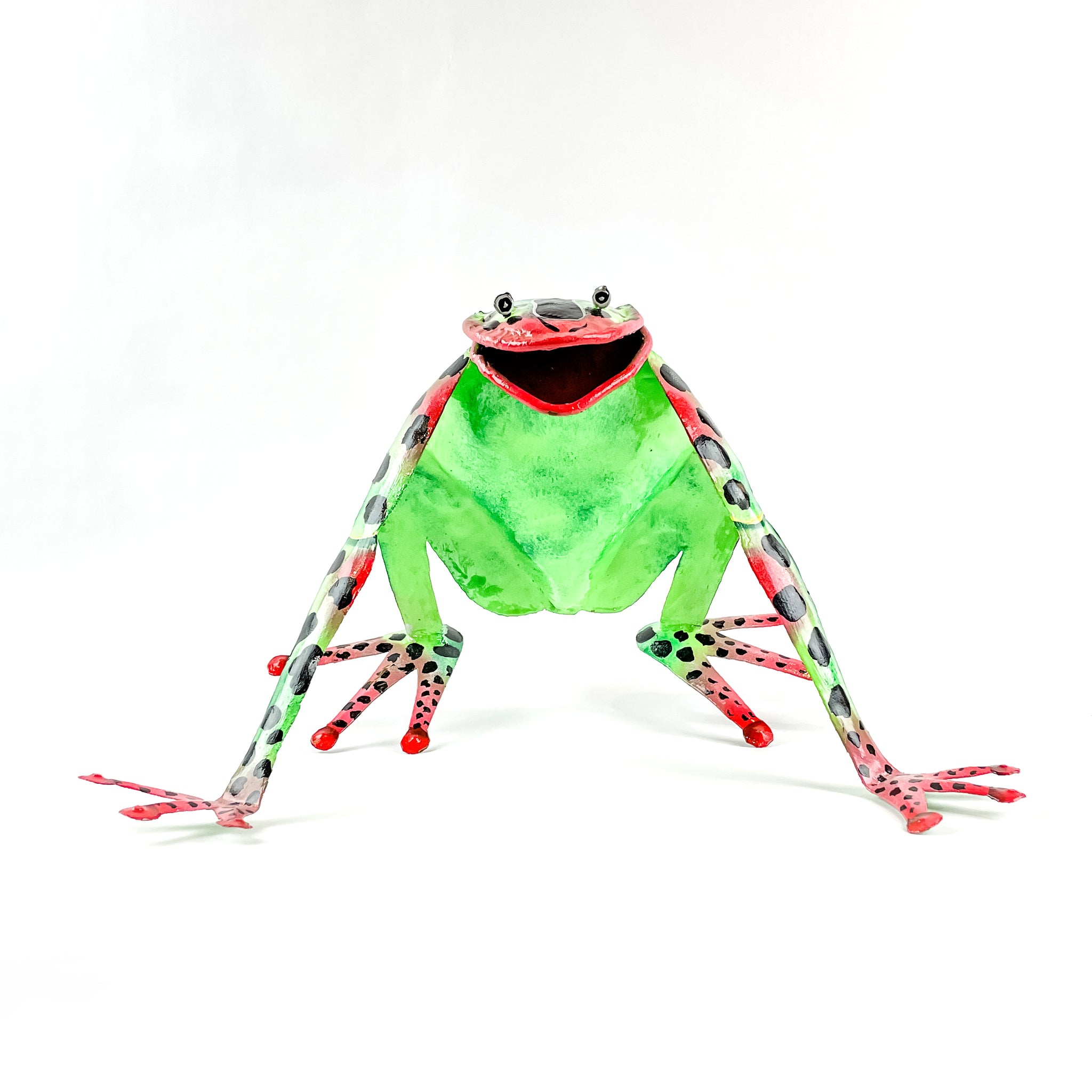 Oil Drum Garden Frog