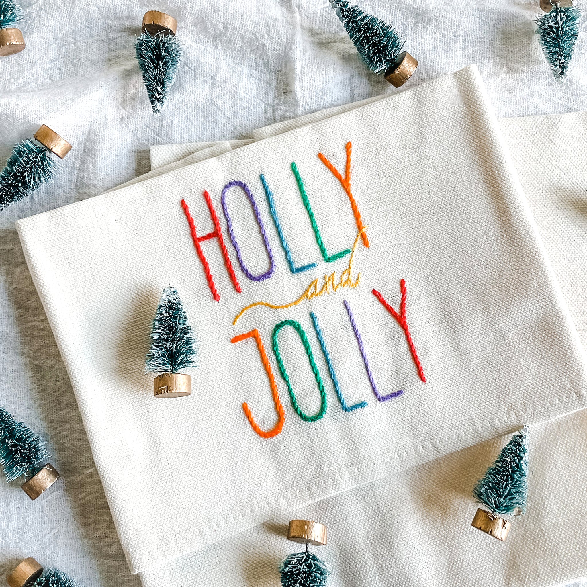 Holly and Jolly Tea Towel - FMSCMarketplace.org