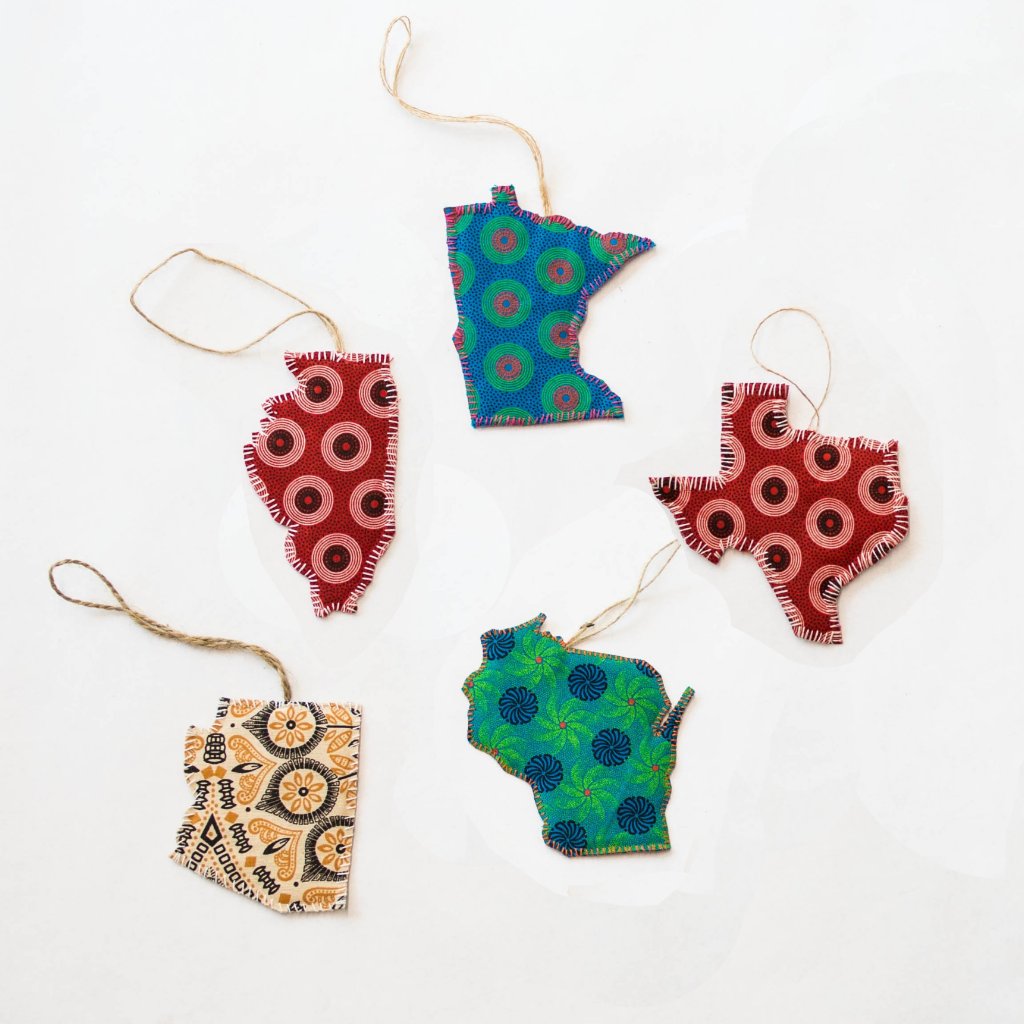 Handsewn State Ornaments - FMSCMarketplace.org