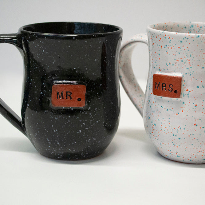 Haitian Clay Mug - Mr. and Mrs.